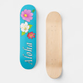 Hawaii Skateboard Floral Aloha Skateboards (Voorkant)