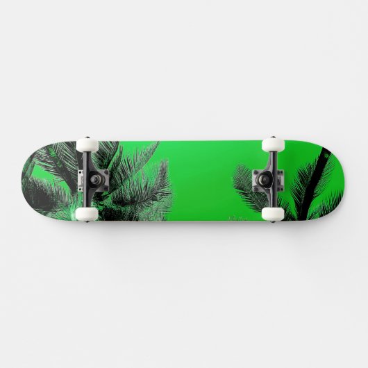 Hawaii skateboard, groen persoonlijk skateboard (Horizontaal)