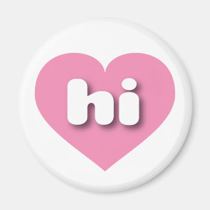 Hawaii Solid Pink Heart - liefde Magneet