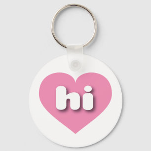 Hawaii Solid Pink Heart - liefde Sleutelhanger