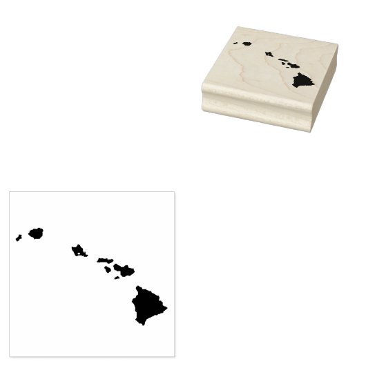 Hawaii Solid Rubber Art Stamp Rubberstempel (Gestempeld)