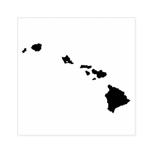 Hawaii Solid Rubber Art Stamp Rubberstempel (Afrduk)