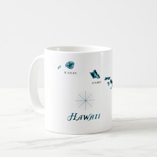 Hawaii Souvenir Koffiemok (Voorkant links)
