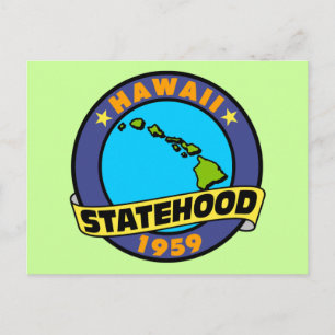 Hawaii-staat Briefkaart