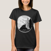 Hawaii Staat Faux Quarter T-shirt (Voorkant)