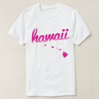 Hawaii-staat in roze t-shirt