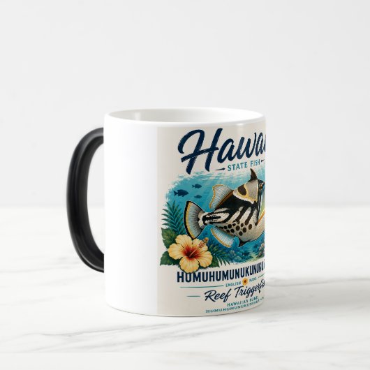 Hawaii Staat Vis Magische Mok (Voorkant links)