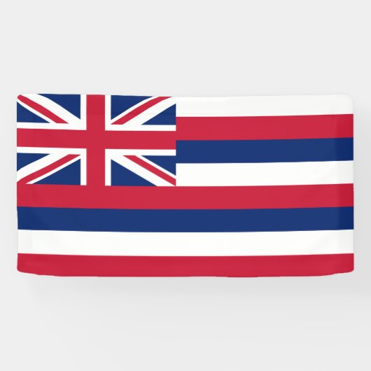Hawaii Staat Vlag Spandoek (Horizontaal)