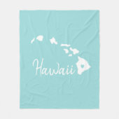 Hawaii staatskaart liefde thuis fleece deken (Voorkant)