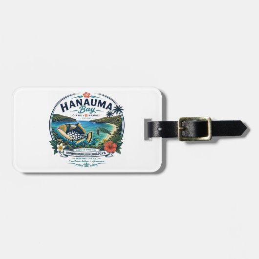 Hawaii Staatsvis Bagagelabel (Voorkant horizontaal)