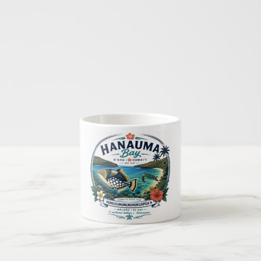 Hawaii Staatsvis Espresso Kop (Voorkant)