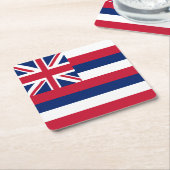 Hawaii Staatsvlag Kartonnen Onderzetters (Schuin)
