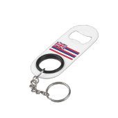 Hawaii Staatsvlag Mini Flessenopener (Achterkant Gekanteld)