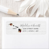 Hawaii State Bestemming Bruiloft Retouradres Etiket (Insitu)