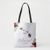 Hawaii State Bestemming Rustieke Bruiloft Monogram Tote Bag (Voorkant)