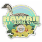 Hawaii State Bird & Flower Sticker (Voorkant)