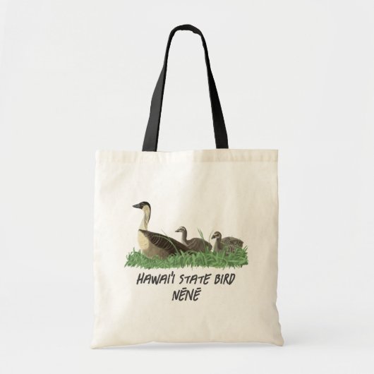 Hawaii State Bird Nene Goose Family Tote Bag (Voorkant)