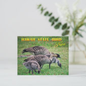 Hawaii State Bird - Nene of Hawaiian Goose Briefkaart (Staand voorkant)