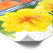 Hawaii State Bird Nene Sunset Ocean Poster (Hoek)