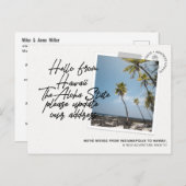 Hawaii State Destination Moving Notice Uitnodiging Briefkaart (Voorkant / Achterkant)