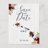 Hawaii State Destination Rustic Save the Date Aankondigingskaart (Voorkant)