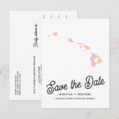 HAWAII State Destination Wedding any COLOR! Aankondigingskaart (Voorkant / Achterkant)
