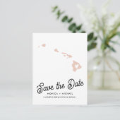 HAWAII State Destination Wedding any COLOR! Aankondigingskaart (Staand voorkant)