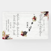 Hawaii State Destination Wedding Welcome Spandoek (Horizontaal)