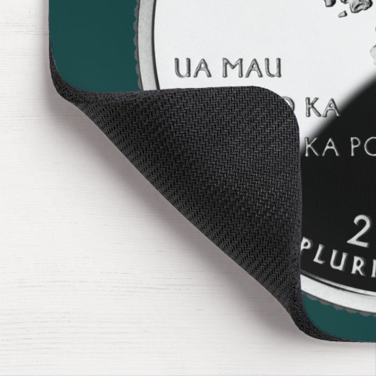 Hawaii State Faux Quarter Muismat (Hoek)