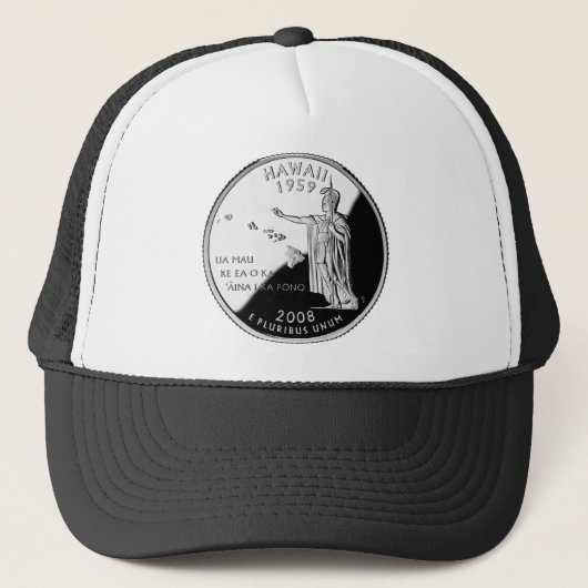 Hawaii State Faux Quarter Trucker Pet (Voorkant)