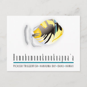 Hawaii State Fish - Humuhumunukunukuapua'a Briefkaart