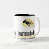 Hawaii State Fish - Humuhumunukunukuapua'a Tweekleurige Koffiemok (Voorkant rechts)
