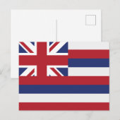 Hawaii State Flag Aloha State Union Jack Briefkaart (Voorkant / Achterkant)
