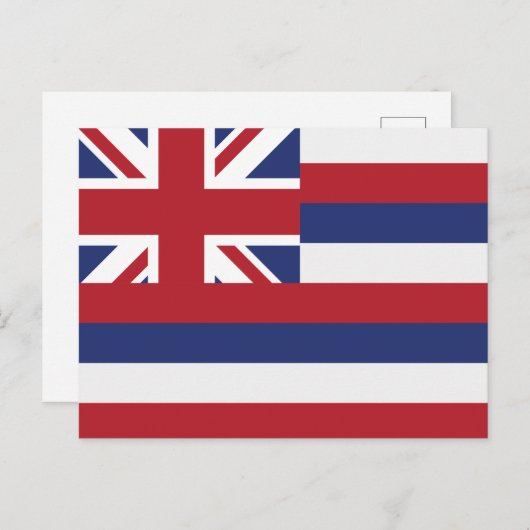 Hawaii State Flag Aloha State Union Jack Briefkaart (Voorkant / Achterkant)