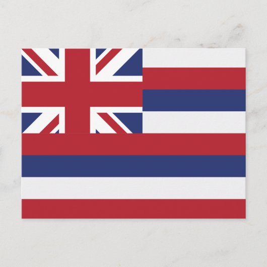 Hawaii State Flag Aloha State Union Jack Briefkaart (Voorkant)
