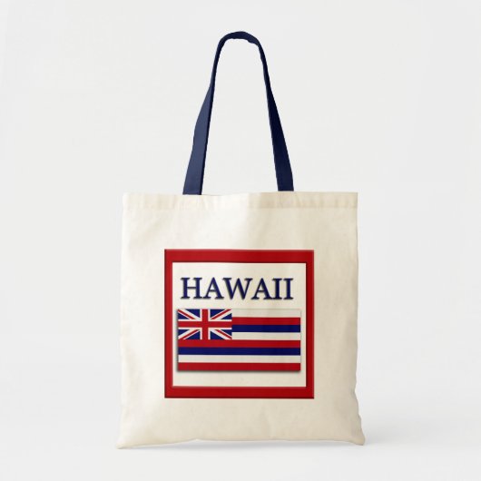 Hawaii State Flag Design Budget Canvas Bag Tote Bag (Voorkant)