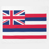 Hawaii State Flag Print Patriot Fleece Deken (Voorkant (Horizontaal))