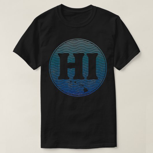 Hawaii State Hawaiian Islands HI Beach Surfer Ooit T-shirt (Design voorkant)