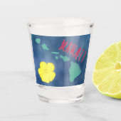 Hawaii State Islands Shot Glas (Voorkant)