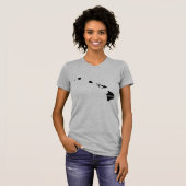 Hawaii State Map Belong T-shirt (Voorkant volledig)
