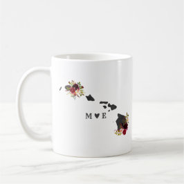 Hawaii State Rustiek Land Bruiloft Monogram Koffiemok