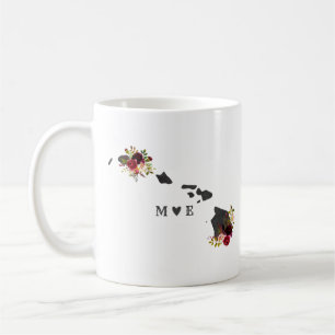 Hawaii State Rustiek Land Bruiloft Monogram Koffiemok