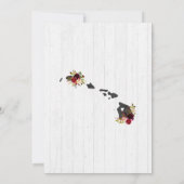 Hawaii State rustieke verjaardagsfeestuitnodiging Kaart (Achterkant)