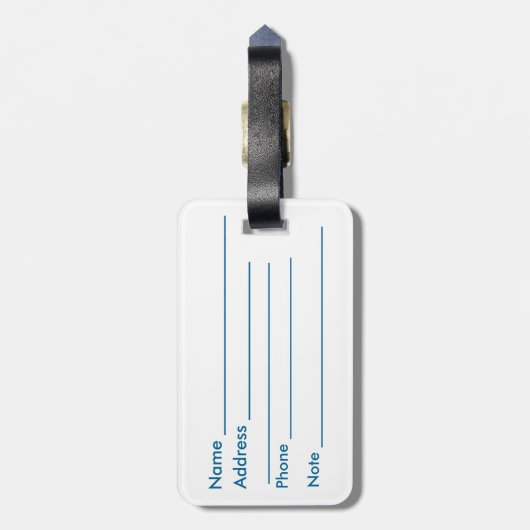 Hawai'i State Seal Bagagelabel (Achterkant verticaal)