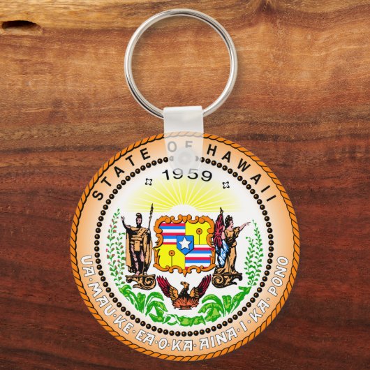 Hawaii State Seal Sleutelhanger (Voorkant)
