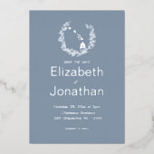 Hawaii State Silhouette Destination Wedding Folie Uitnodiging (Voorkant)