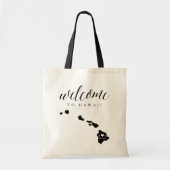 Hawaii State Silhouette Wedding Welkom Tas (Voorkant)