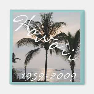 Hawaii Statehood Jubileum 50th Magneet