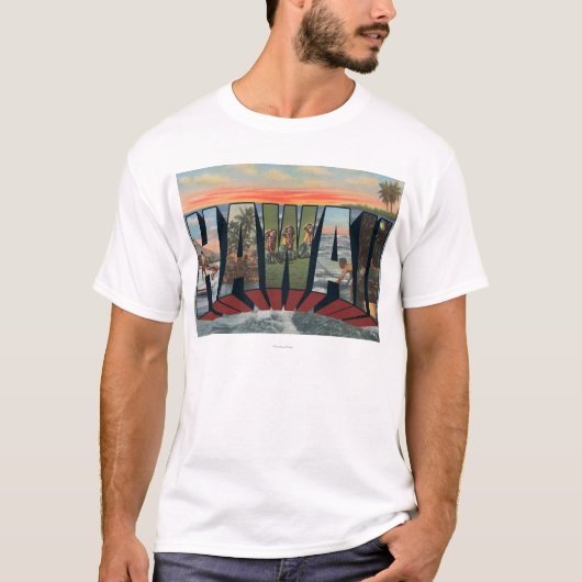 Hawaii StateLarge Letter ScenesHawaii T-shirt (Voorkant)