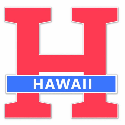 Hawaii Sticker (Voorkant)